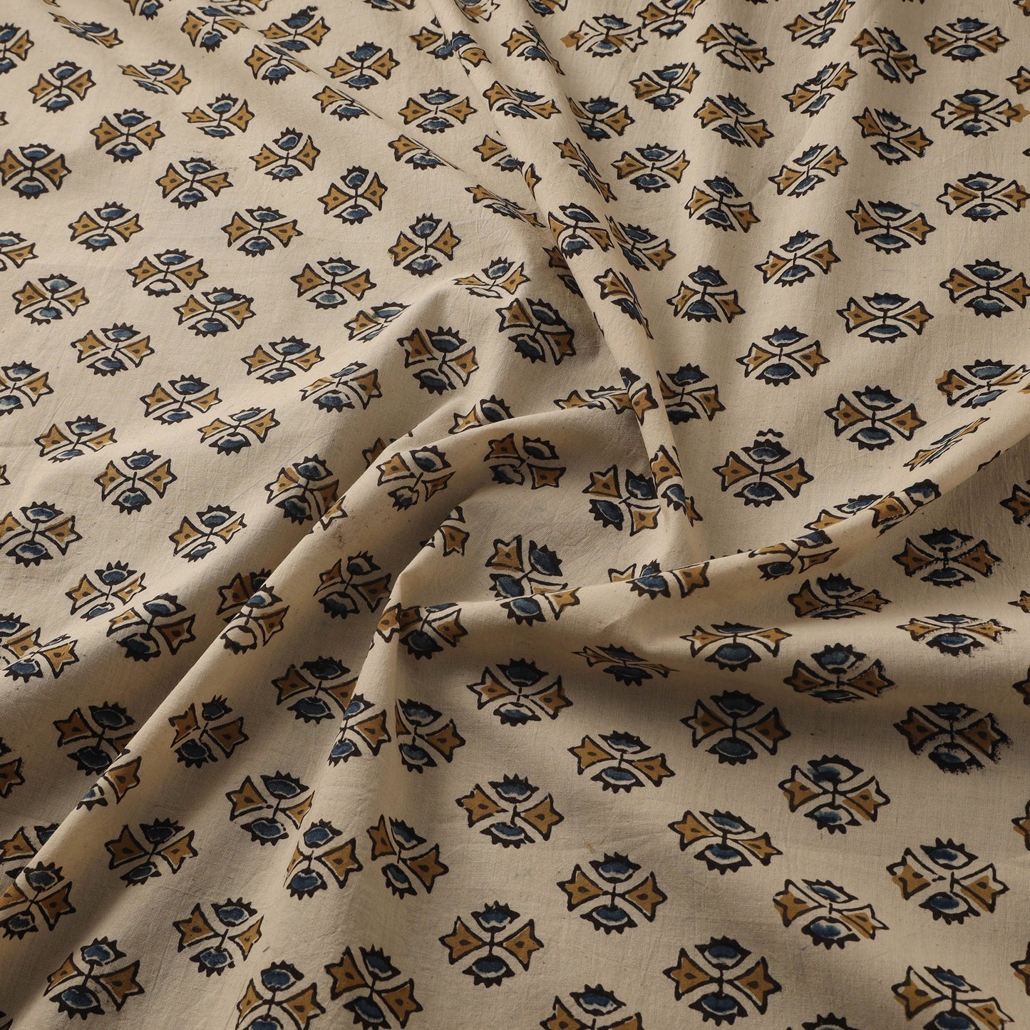 Natural dyed hand cotton fabric 15 - handcrafted