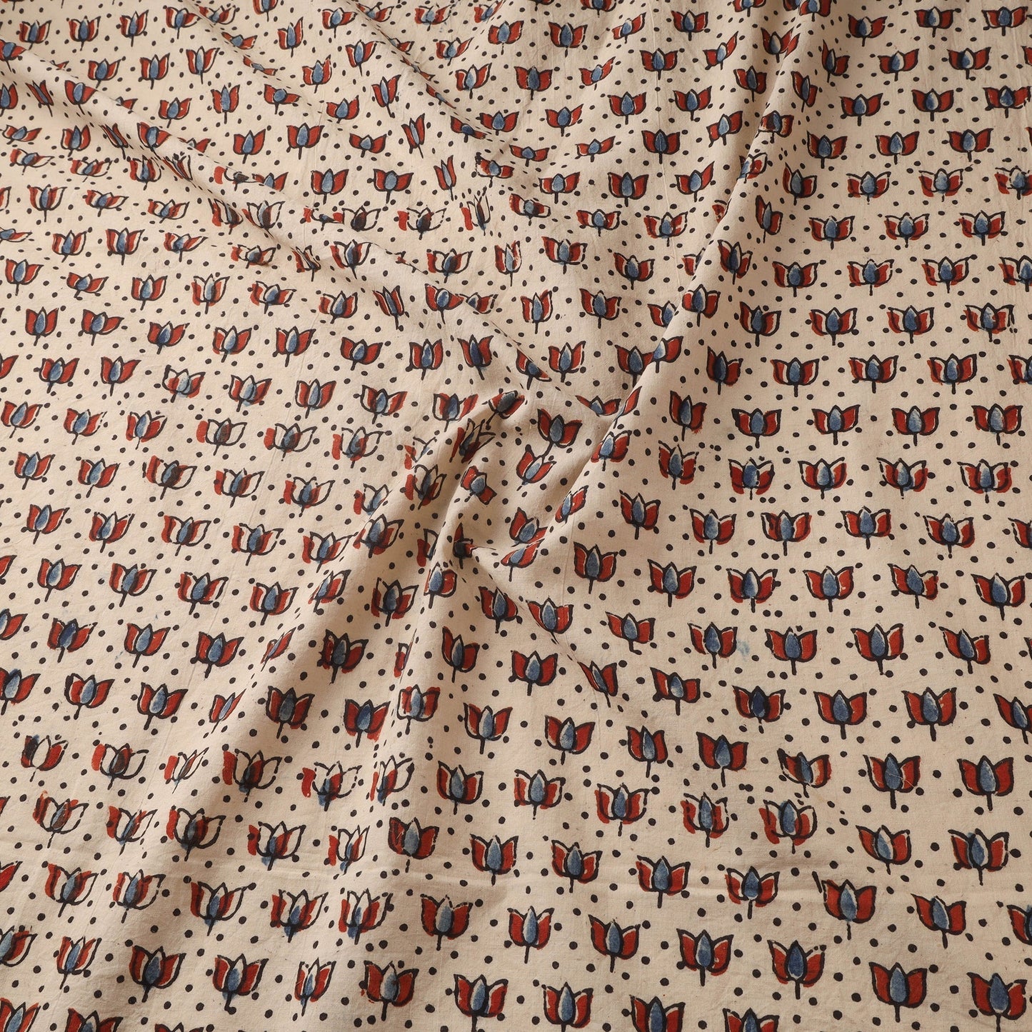 Natural dyed hand cotton fabric 20 - handcrafted