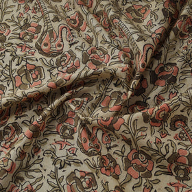 Natural dyed hand block print cotton kalamkari fabric 05