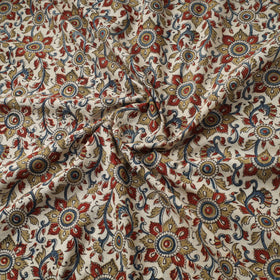 Natural dyed hand cotton pedana kalamkari fabric 06