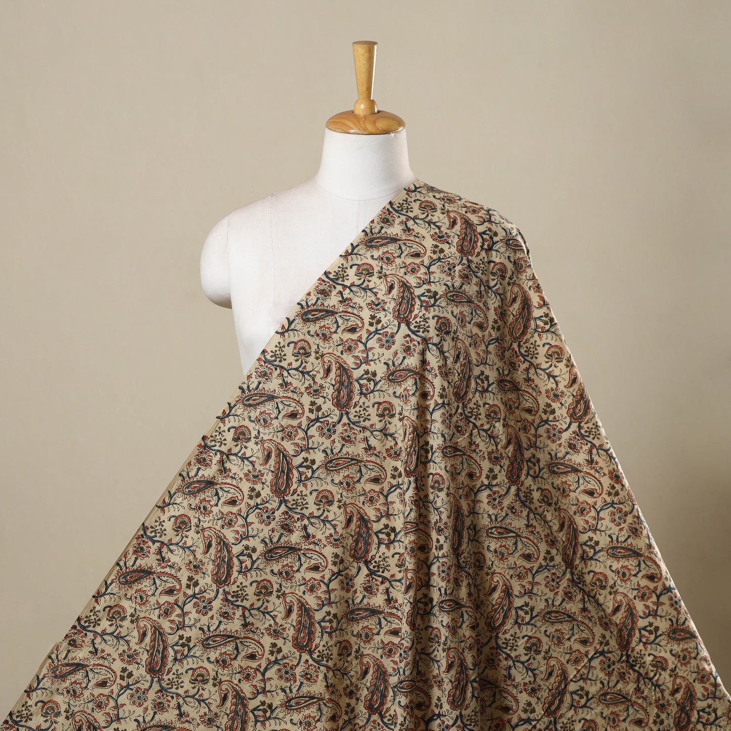 Natural dyed hand cotton pedana kalamkari fabric 16