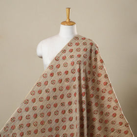 Natural dyed hand cotton pedana kalamkari fabric 17