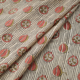 Natural dyed hand cotton pedana kalamkari fabric 17