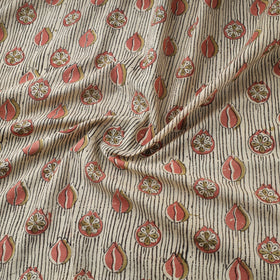Natural dyed hand cotton pedana kalamkari fabric 17