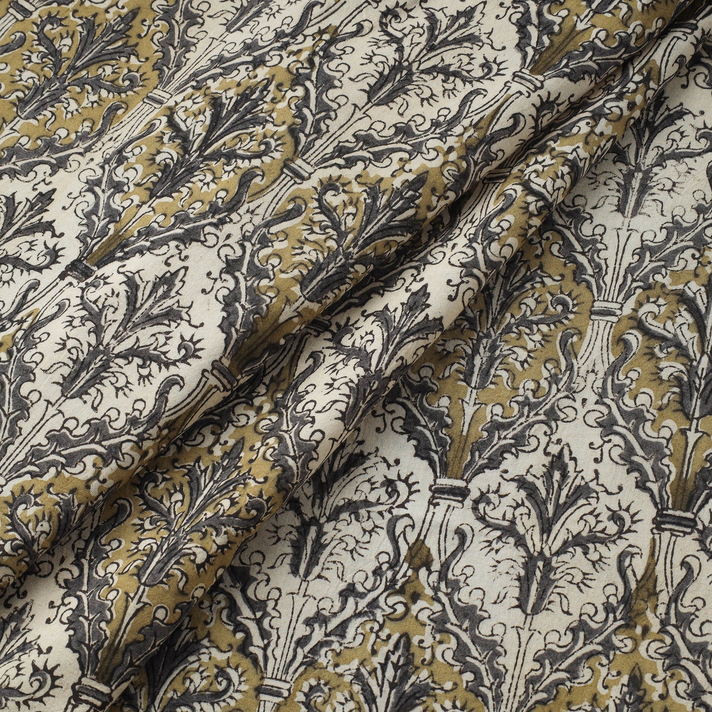 Natural dyed hand cotton pedana kalamkari fabric 18
