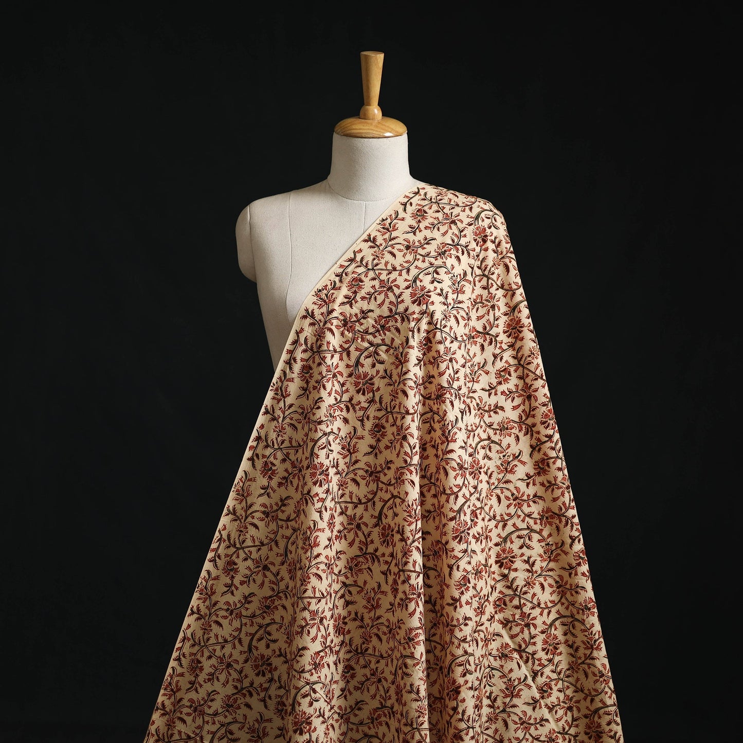 Natural dyed hand block print cotton pedana kalamkari