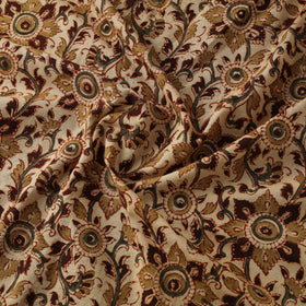 Beige - natural dyed hand block print cotton pedana