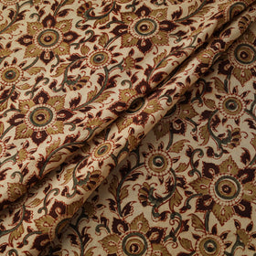Beige - natural dyed hand block print cotton pedana