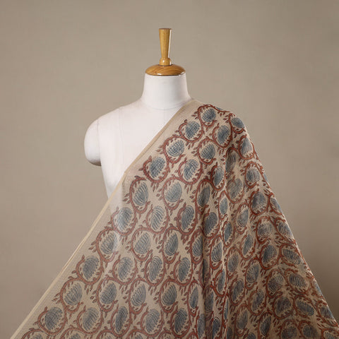 Natural dyed hand kota doria cotton fabric 15 - handcrafted