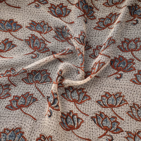 Natural dyed hand kota doria cotton fabric 10 - handcrafted