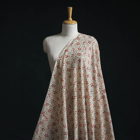 Natural dyed hand block print pure mul cotton pedana