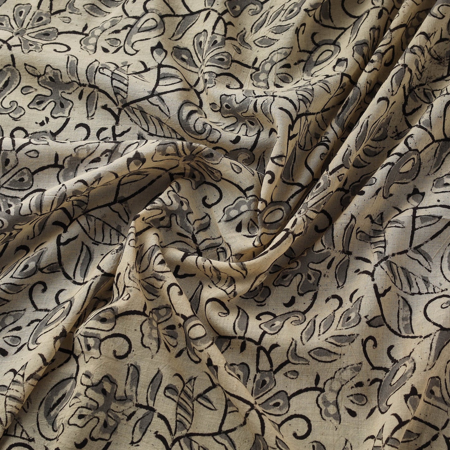 Natural dyed hand block print pure mul cotton pedana