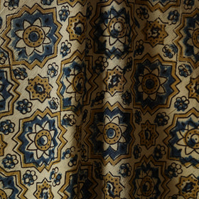 Beige - natural dyed hand cotton fabric 04 - handcrafted