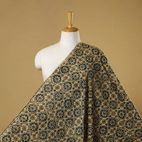 Beige - natural dyed hand cotton fabric 04 - handcrafted