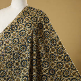 Beige - natural dyed hand cotton fabric 04 - handcrafted