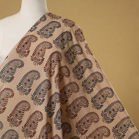 Beige - natural dyed hand cotton fabric 05 - handcrafted