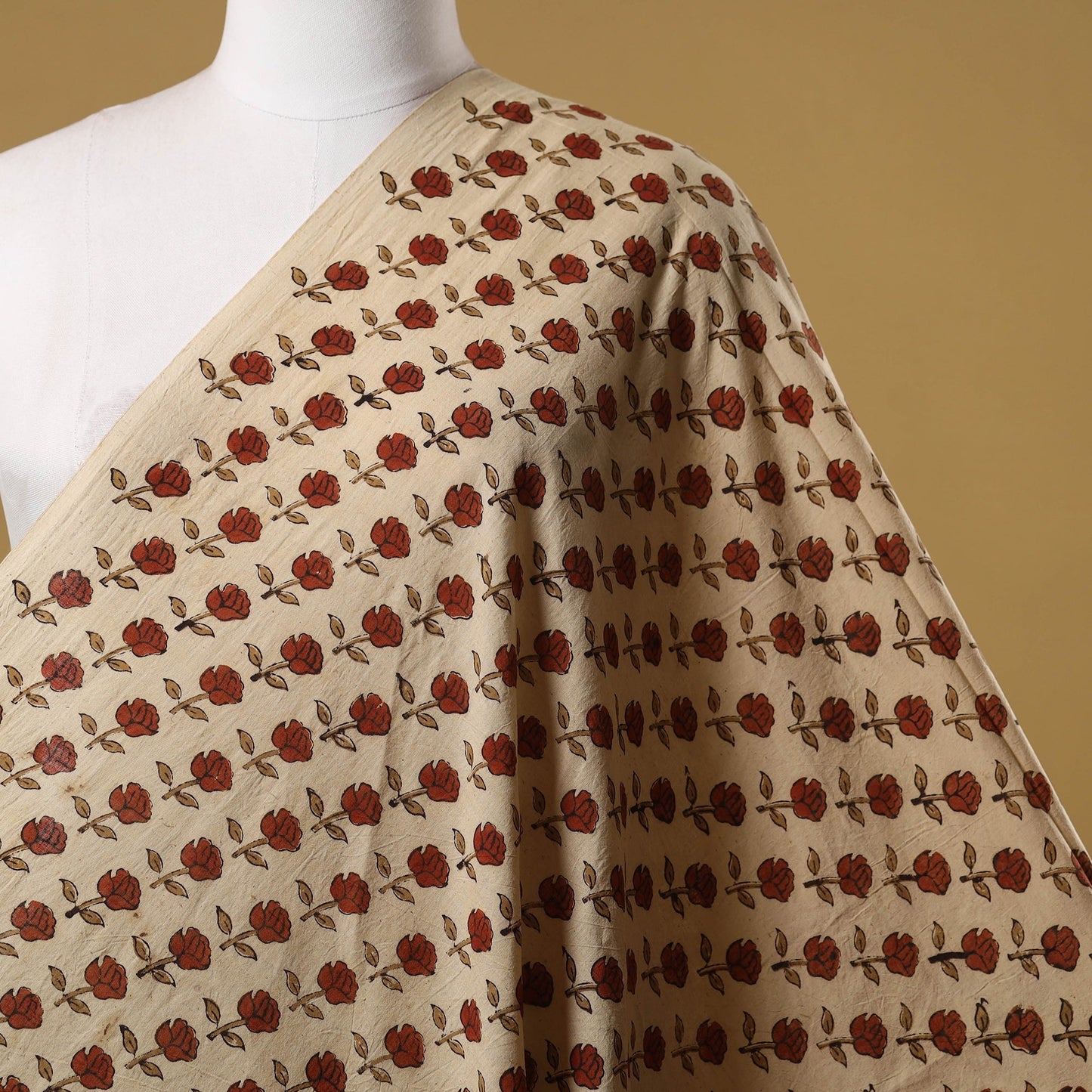 Natural dyed hand cotton fabric 08 - handcrafted