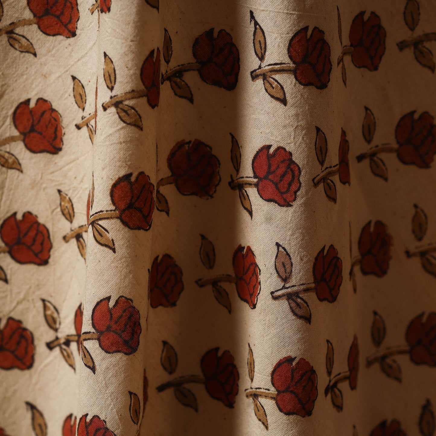 Natural dyed hand cotton fabric 08 - handcrafted