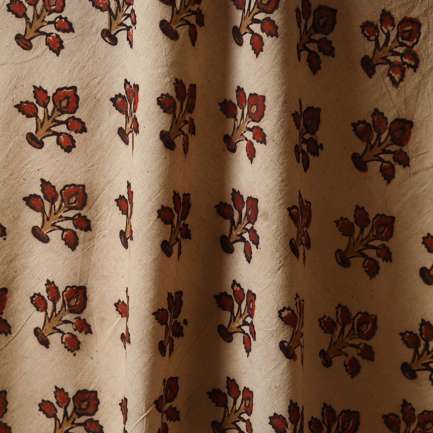 Natural dyed hand cotton fabric 10 - handcrafted