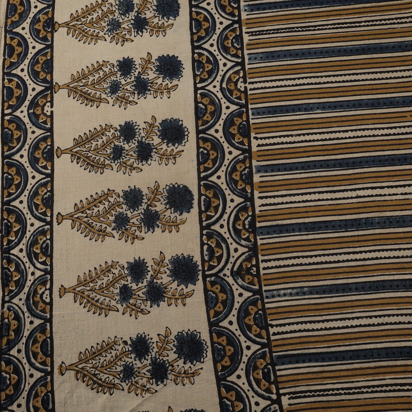 Natural dyed hand cotton fabric 11 - handcrafted