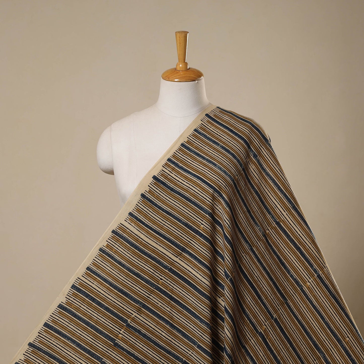 Natural dyed hand cotton fabric 11 - handcrafted