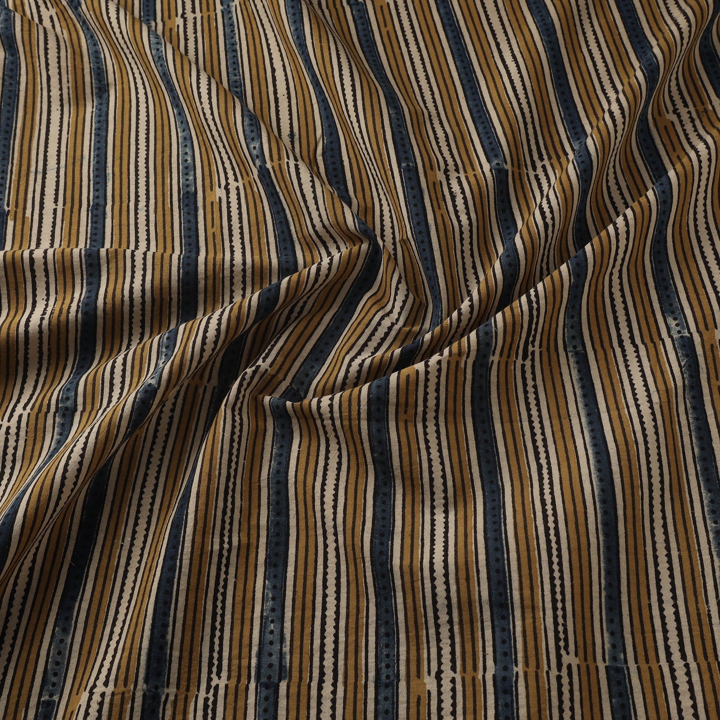 Natural dyed hand cotton fabric 11 - handcrafted