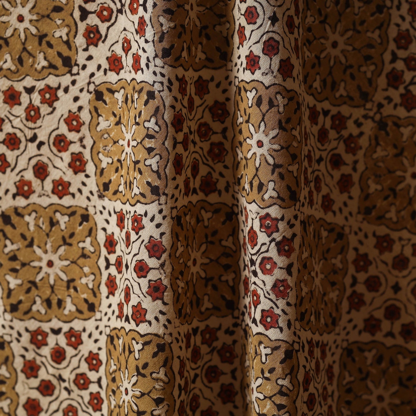 Natural dyed hand cotton fabric 13 - handcrafted