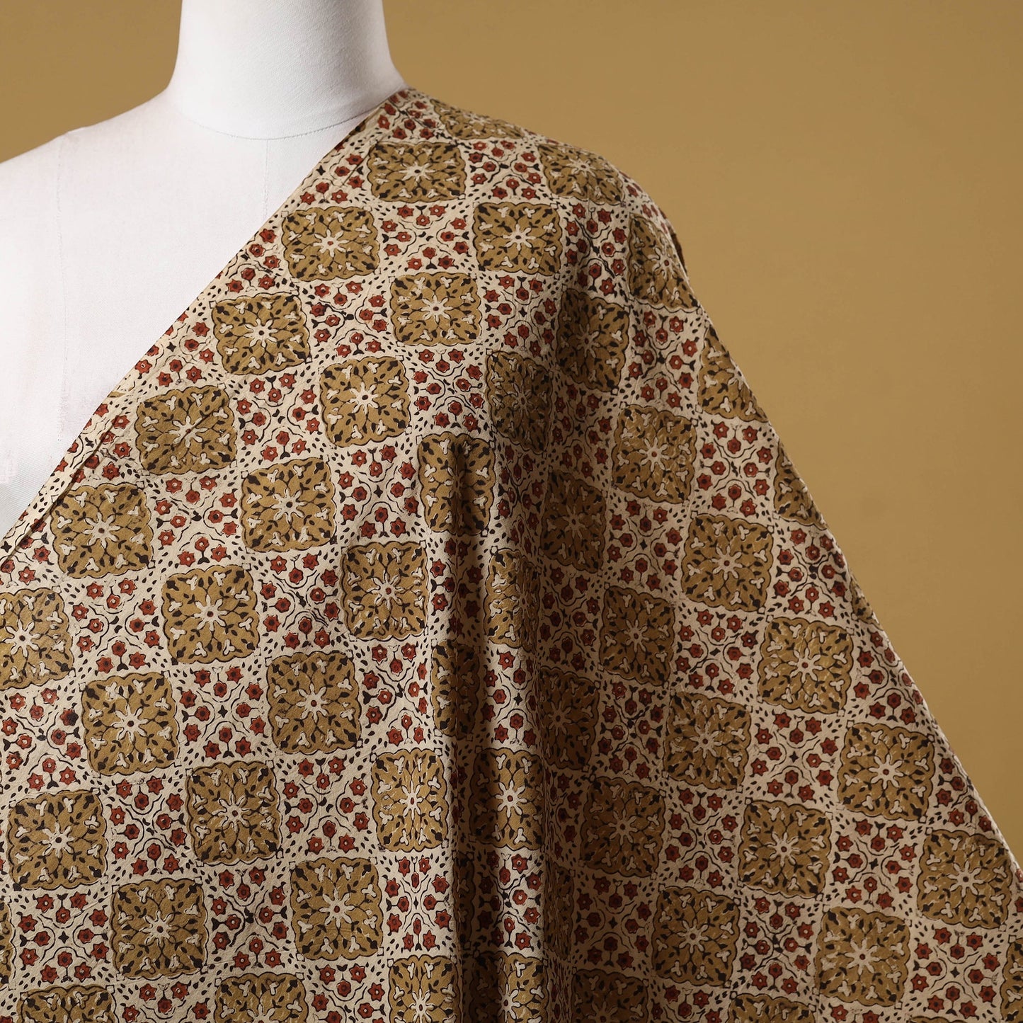 Natural dyed hand cotton fabric 13 - handcrafted