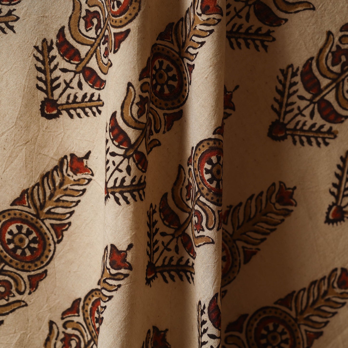 Natural dyed hand cotton fabric 14 - handcrafted