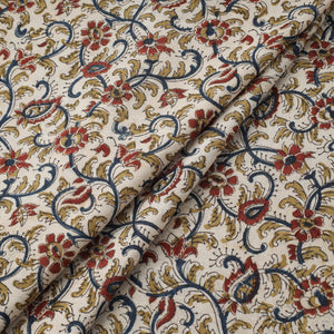 Natural dyed hand cotton pedana kalamkari fabric 08