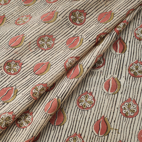 Natural dyed hand cotton pedana kalamkari fabric 17