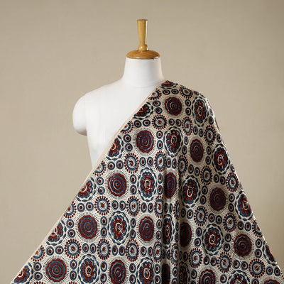 Beige - natural dyed hand modal silk fabric 28 - handcrafted