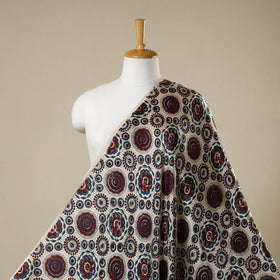 Beige - natural dyed hand modal silk fabric 28 - handcrafted