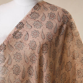 Beige - natural dyed handloom chanderi silk pedana