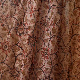 Beige - natural dyed handloom chanderi silk pedana