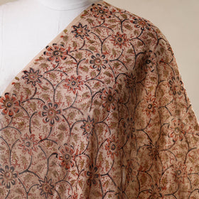 Beige - natural dyed handloom chanderi silk pedana