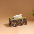 Natural dyed handpainted kalamkari tissue box 35