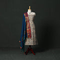 Natural dyed kalamkari hand block print cotton 2pc