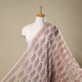 Natural dyed kota doria cotton hand bagh fabric 02