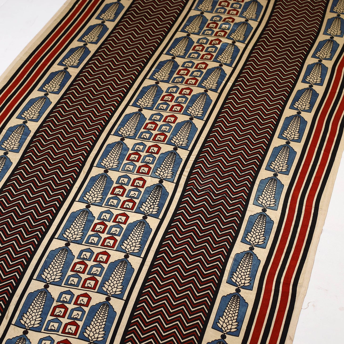 Beige - natural dyed mashru silk fabric 22 - handcrafted