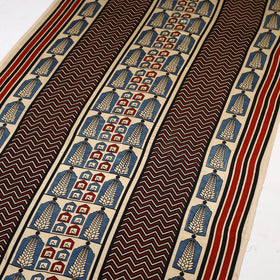 Beige - natural dyed mashru silk fabric 22 - handcrafted