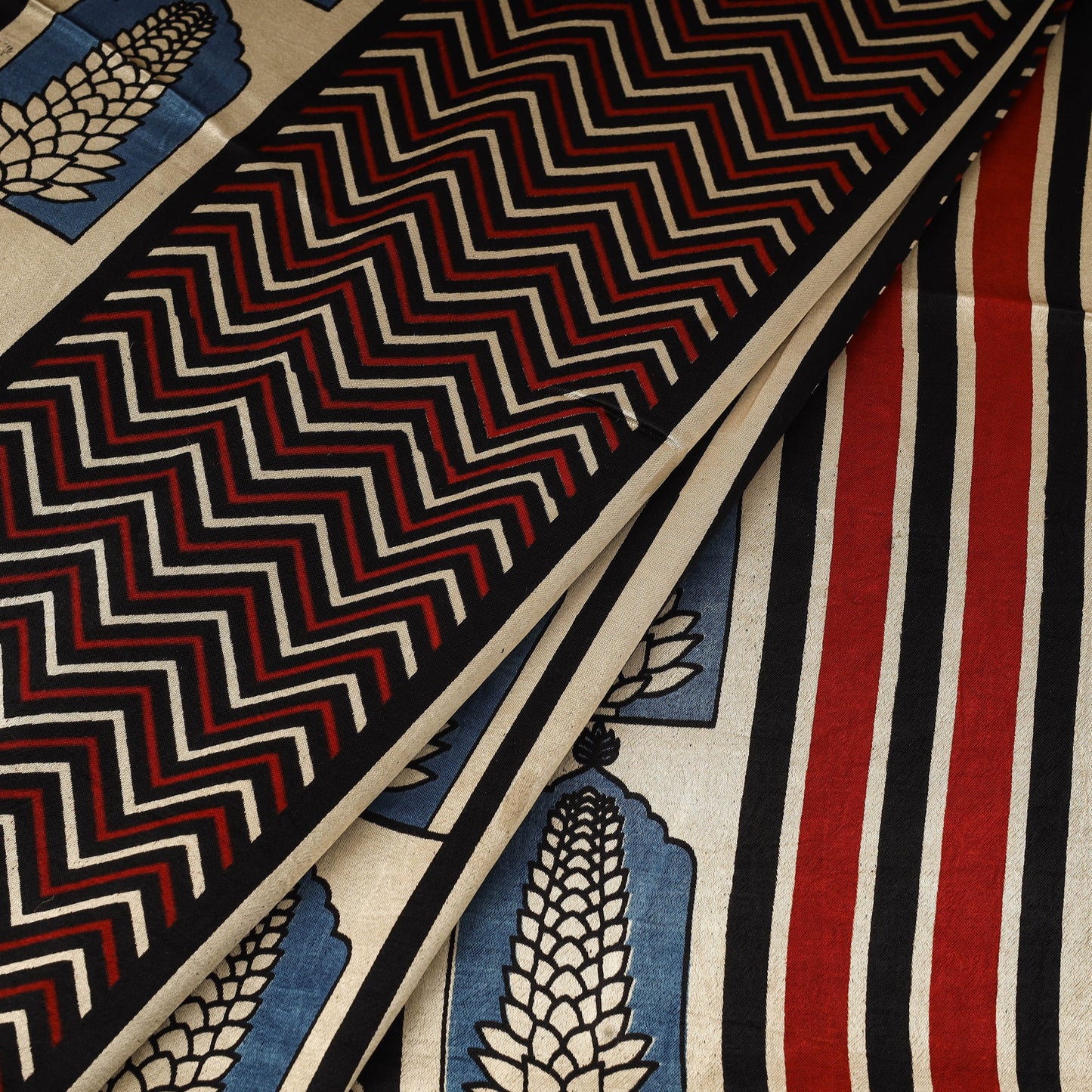 Beige - natural dyed mashru silk fabric 22 - handcrafted