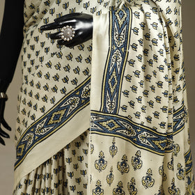 Natural dyed modal silk saree with lagdi patta 05