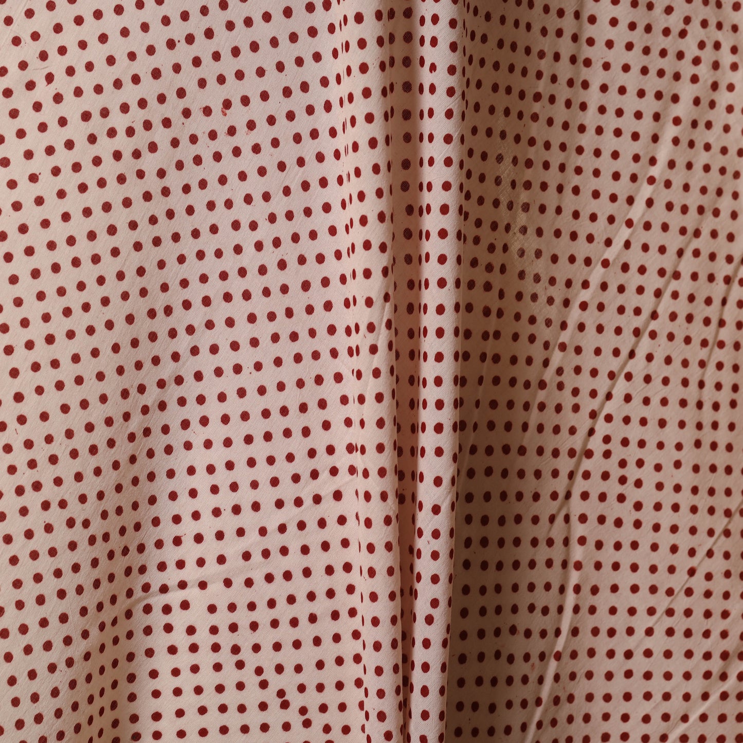 Beige - natural dyed mul cotton bagh fabric 07 - handcrafted