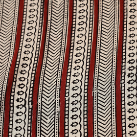 Buy Beige Natural Dyed Mul Cotton Bagh Print Fabric