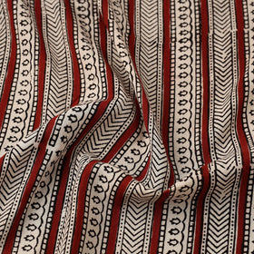 Buy Beige Natural Dyed Mul Cotton Bagh Print Fabric