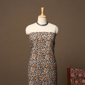 Natural dyed pedana kalamkari cotton 3pc unstitched dress