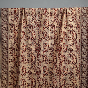Natural dyed pedana kalamkari printed handloom cotton towel