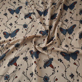 Natural dyed pure mul cotton hand block ajrakh print fabric