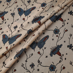 Natural dyed pure mul cotton hand block ajrakh print fabric
